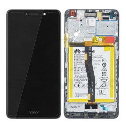 LCD Display HUAWEI HONOR 6X WITH FRAME AND BATTERY BLACK 02351BNB ORIGINAL SERVICE PACK