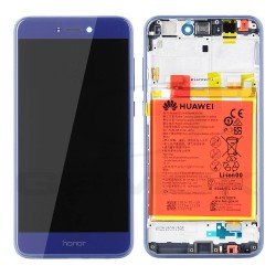 LCD Display HUAWEI HONOR 8 LITE WITH FRAME AND BATTERY BLUE 02351EQY 02351EQJ 02351ERE 02351EUA 02351EUB 02351VBP ORIGINAL SERVICE PACK
