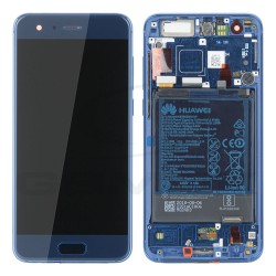 LCD Display HUAWEI HONOR 9 STF-L09 WITH FRAME AND BATTERY BLUE 02351LBV ORIGINAL SERVICE PACK
