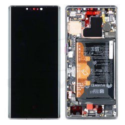 LCD Display HUAWEI MATE 30 PRO WITH FRAME AND BATTERY SPACE BLACK 02353EQW 02353HJG ORIGINAL SERVICE PACK