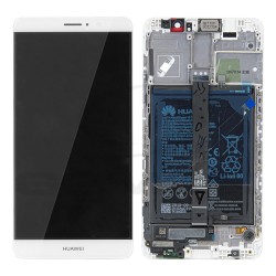 LCD Display HUAWEI MATE 9 WITH FRAME AND BATTERY SILVER 02351BAS ORIGINAL SERVICE PACK