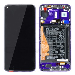 LCD Display HUAWEI HONOR 20/NOVA 5T YALE-L61A WITH FRAME AND BATTERY PURPLE 02353EBH ORIGINAL SERVICE PACK