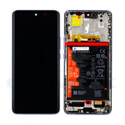 LCD Display HUAWEI NOVA 9 NAM-AL00 WITH FRAME AND BATTERY SILVER 02354NUF ORIGINAL SERVICE PACK