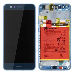LCD Display HUAWEI P10 LITE WAS-LX1A WITH FRAME AND BATTERY BLUE 02351ERX 02351FSL ORIGINAL SERVICE PACK