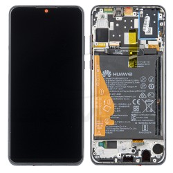 LCD Display HUAWEI P30 LITE MAR-LX1A WITH FRAME AND BATTERY CAMERA VERSION 48MPIX 02352RPW ORIGINAL SERVICE PACK