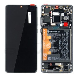 LCD Display HUAWEI P30 NEW VERSION WITH FRAME AND BATTERY BLACK 02354HLT 02352NLL ORIGINAL SERVICE PACK