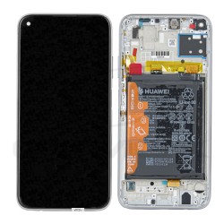 LCD Display HUAWEI P40 LITE WITH FRAME AND BATTERY BREATHING CRYSTAL 02353KFV ORIGINAL SERVICE PACK