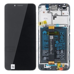 LCD Display HUAWEI Y5P WITH FRAME AND BATTERY BLACK 02353RJP ORIGINAL SERVICE PACK