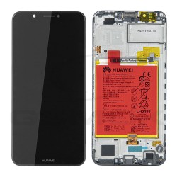 LCD Display HUAWEI Y7 2018 / Y7 PRIME 2018 WITH FRAME AND BATTERY BLACK 02351USA ORIGINAL SERVICE PACK
