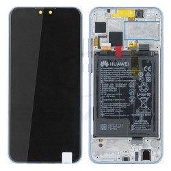 LCD Display HUAWEI Y9 2019 WITH FRAME AND BATTERY AURORA PURPLE 02352FDU ORIGINAL SERVICE PACK