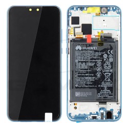 LCD Display HUAWEI Y9 2019 WITH FRAME AND BATTERY SAPPHIRE BLUE 02352EQD ORIGINAL SERVICE PACK