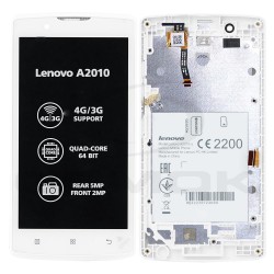 LCD Display LENOVO A2010 WHITE WITH FRAME 5D68C02933 ORIGINAL SERVICE PACK