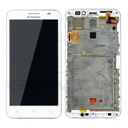 LCD Display LENOVO A606 WHITE WITH FRAME 5D69A6N1K7 ORIGINAL SERIVCE PACK