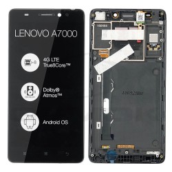 LCD Display LENOVO A7000 BLACK WITH FRAME 5D68C01161 ORIGINAL SERVICE PACK