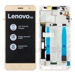 LCD Display LENOVO K6 POWER GOLD WITH FRAME 5D68C07210 ORIGINAL SERVICE PACK