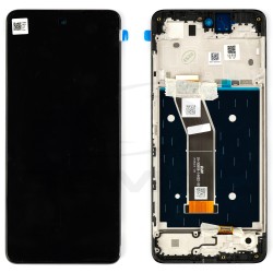 LCD Display MOTOROLA MOTO G24/G24 POWER CZARNY BLACK WITH FRAME 5D68C23810 ORIGINAL SERVICE PACK