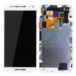 LCD Display MOTOROLA MOTO X STYLE WITH FRAME WHITE 01018336002W ORIGINAL SERVICE PACK