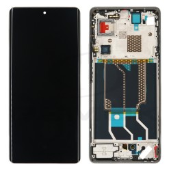 LCD Display REALME GT 6T 621029000191 SILVER WITH FRAME ORIGINAL SERVICE PACK