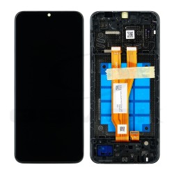 LCD Display SAMSUNG A032 GALAXY A03 CORE 2022 BLACK WITH FRAME GH81-21711A ORIGINAL SERVICE PACK