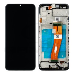 LCD Display SAMSUNG A037F GALAXY A03S BLACK WITH FRAME GH81-21232A ORIGINAL SERVICE PACK