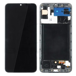 LCD Display SAMSUNG A307 GALAXY A30S BLACK WITH FRAME [INCELL]