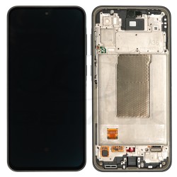 LCD Display SAMSUNG A366 GALAXY A36 5G BLACK WITH FRAME GH82-36841A ORIGINAL SERVICE PACK