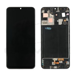 LCD Display SAMSUNG A505 GALAXY A50 WITH FRAME BLACK PULLED GRADE B