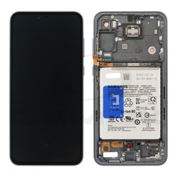 LCD Display SAMSUNG A556 GALAXY A55 5G GH82-34307A NAVY WITH FRAME AND BATTERY ORIGINAL SERVICE PACK