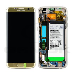 LCD Display SAMSUNG G935 GALAXY S7 EDGE GOLD WITH FRAME AND BATTERY GH82-13361A GH82-13390A GH82-13380A ORIGINAL SERVICE PACK
