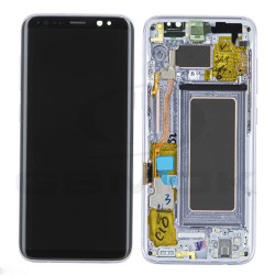 LCD Display SAMSUNG G950 GALAXY S8 ORCHID GREY / VIOLET WITH FRAME GH97-20457C, GH97-20629C, GH97-20473C, GH97-20458C ORIGINAL SERVICE PACK