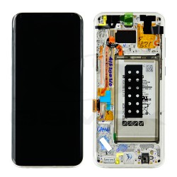 LCD Display SAMSUNG G955 GALAXY S8 PLUS SILVER WITH FRAME AND BATTERY GH97-20470B+BTRY GH82-14005B ORIGINAL SERVICE PACK