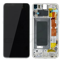 LCD Display SAMSUNG G970 GALAXY S10E SILVER WITH FRAME GH82-18852F GH82-18836F ORIGINAL SERVICE PACK