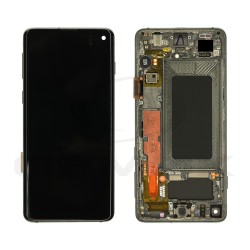 LCD Display SAMSUNG G973 GALAXY S10 WITH FRAME WHITE PULLED GRADE B