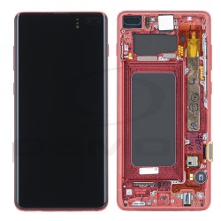 LCD Display SAMSUNG G975 GALAXY S10 PLUS PRISM RED WITH FRAME GH82-18849H GH82-18853H GH82-18834H ORIGINAL SERVICE PACK