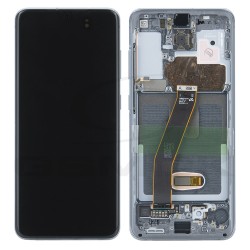 LCD Display SAMSUNG G980 G981 GALAXY S20 COSMIC GRAY WITH FRAME GH82-22131A, GH82-22123A ORIGINAL SERVICE PACK