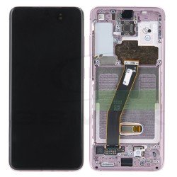 LCD Display SAMSUNG G980 GALAXY S20 PINK WITH FRAME GH82-22131C, GH82-22123C, GH82-31434C ORIGINAL SERVICE PACK