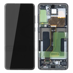 LCD Display SAMSUNG G985 G986 GALAXY S20 PLUS COSMIC BLACK WITH FRAME GH82-22134A GH82-22145A ORIGINAL SERVICE PACK