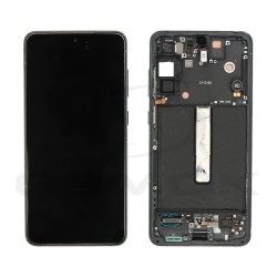 LCD Display SAMSUNG G990 GALAXY S21 FE GRAY WITH FRAME PULLED GRADE C