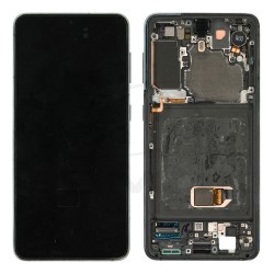 LCD Display SAMSUNG G991 GALAXY S21 WITH FRAME GRAY PULLED GRADE C