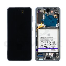 LCD Display SAMSUNG G991 GALAXY S21 PHANTOM GREY WITH FRAME AND BATTERY GH82-24716A GH82-24718A ORIGINAL SERVICE PACK
