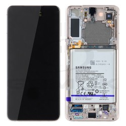 LCD Display SAMSUNG G996 GALAXY S21 PLUS VIOLET WITH FRAME AND BATTERY GH82-24744B GH82-24555B ORIGINAL SERVICE PACK