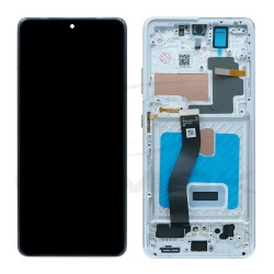 LCD Display SAMSUNG G998 GALAXY S21 ULTRA WHITE WITH FRAME [OLED SOFT 6.78]