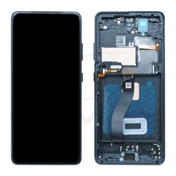 LCD Display SAMSUNG G998 GALAXY S21 ULTRA BLACK WITH FRAME [OLED SOFT 6.78]