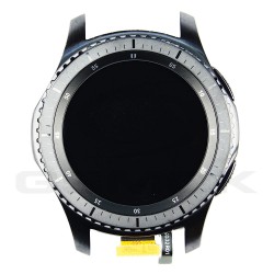 LCD Display SAMSUNG R760 R765 GALAXY GEAR S3 FRONTIER BLACK/GREY WITH FRAME GH97-19658A ORIGINAL SERVICE PACK