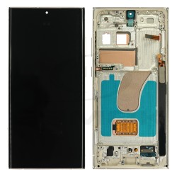 LCD Display SAMSUNG S918 GALAXY S23 ULTRA GOLD WITH FRAME EU [OLED SOFT 6.8]