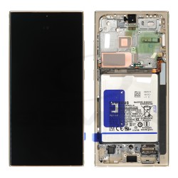 LCD Display SAMSUNG S928 GALAXY S24 PLUS 5G WITH BATTERY GH82-33398C TITANIUM YELLOW ORIGINAL SERVICE PACK