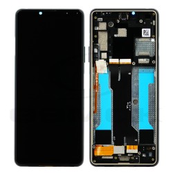 LCD Display SONY BT52 XPERIA 10 III WITH FRAME BLACK A5034092A A5034092B ORIGINAL SERVICE PACK