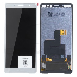 LCD Display SONY XPERIA XZ2 COMPACT H8324 WITH FRAME SILVER U50054131 ORIGINAL SERVICE PACK