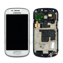 LCD Display SAMSUNG I8200 GALAXY MINI VE WITH FRAME WHITE GH97-15508A ORIGINAL SERVICE PACK