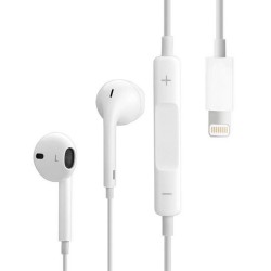 HEADPHONES APPLE EARPODS LIGHTNING MMTN2 WHITE ORIGINAL HEADPHONES APPLE EARPODS LIGHTNING MMTN2 WHITE ORIGINAL